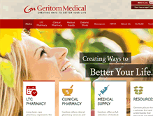 Tablet Screenshot of geritommedical.com